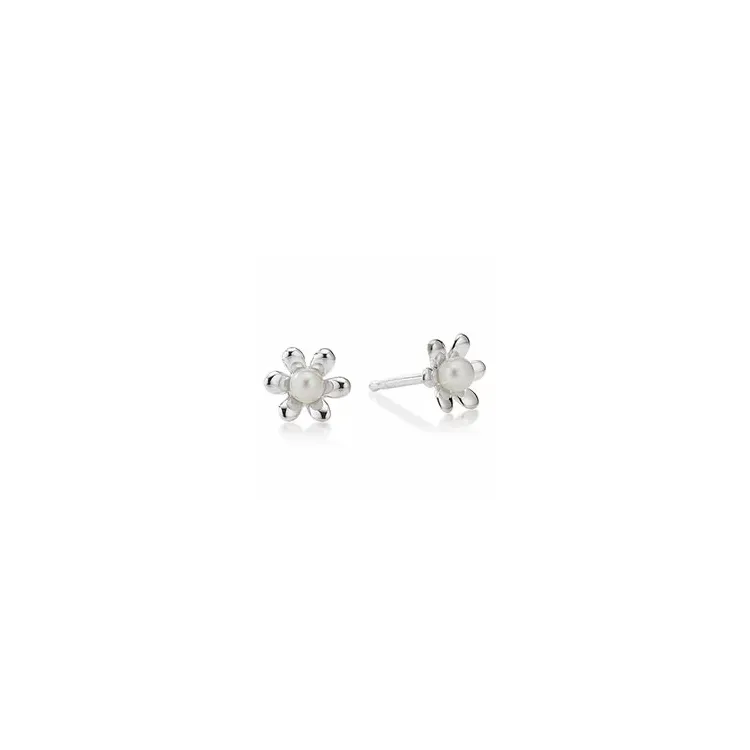 Aagaard blomma örhängen i silver