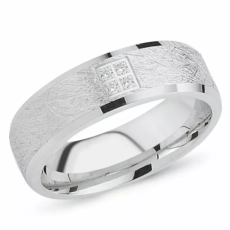 zirkon ring i rhodinerat silver