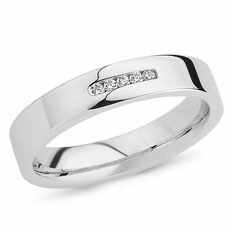 zirkon ring i rhodinerat silver