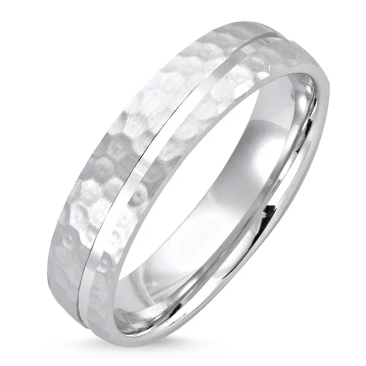 Enkel ring i rhodinerat silver