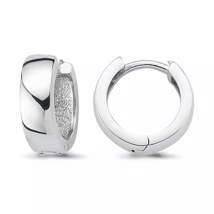 13 mm creol i rhodinerat silver