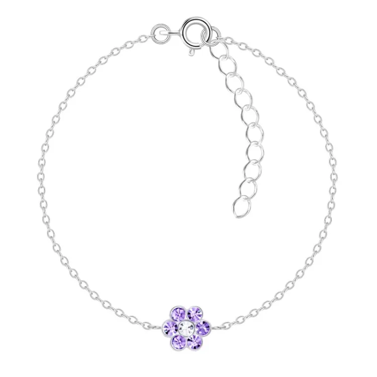 blommor barnarmband i silver - Little Ones