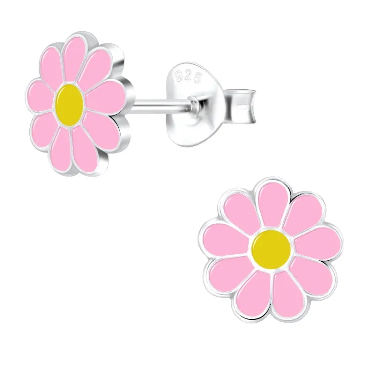 blommor örhängestift i silver - Little Ones