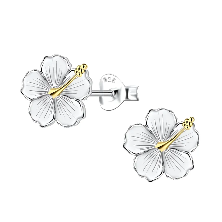 blommor barnörhängen i silver - Little Ones