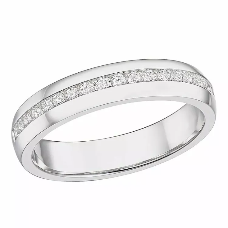 diamantring i 14 karat vitguld 0,21 ct