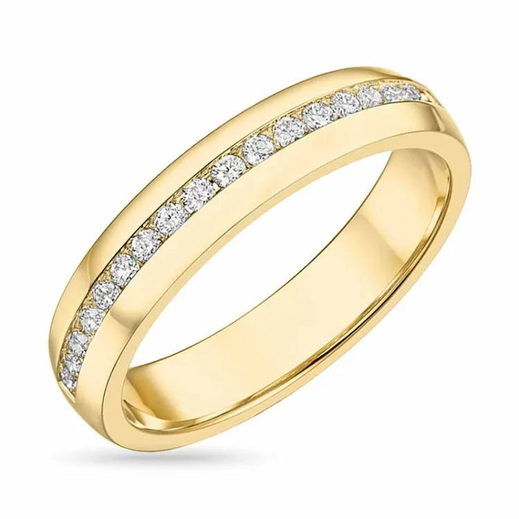 diamantring i 14  karat guld 0,21 ct