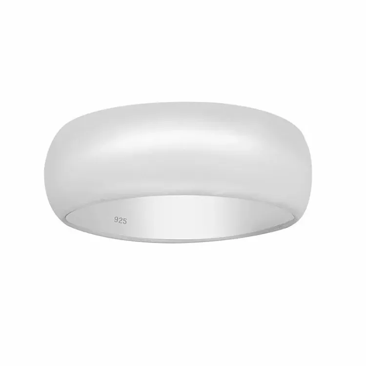 Slät ring i silver