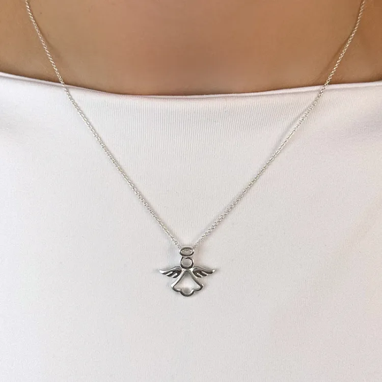 ängel hängen i silver