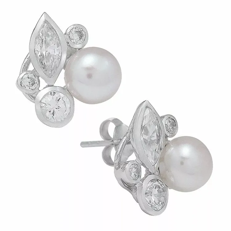 örhängestift i silver