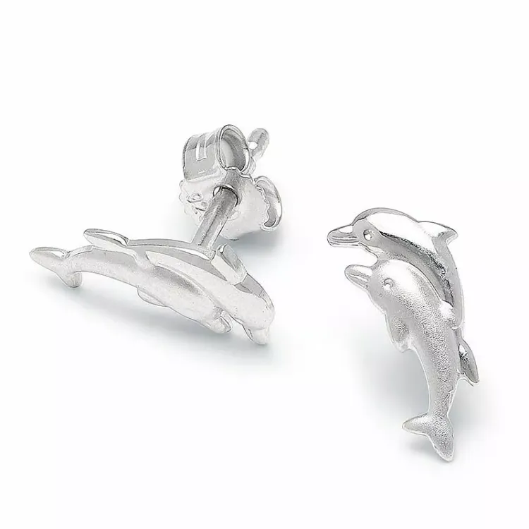 delfin örhängestift i silver - Little Ones