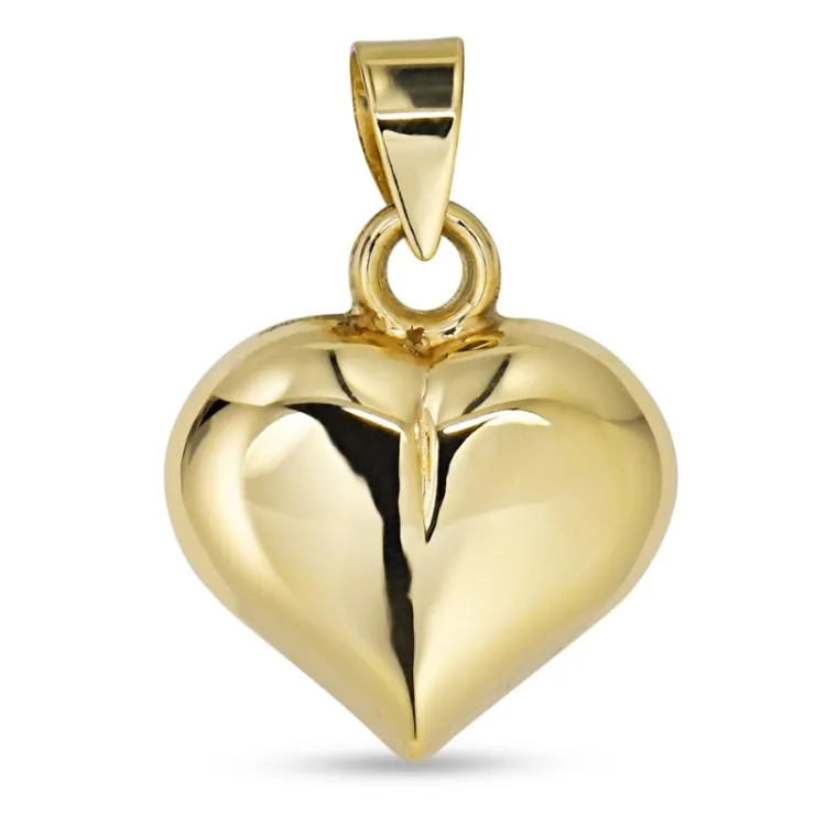 13 x 18 mm hjärta hängen i 9 karat guld - Amoré