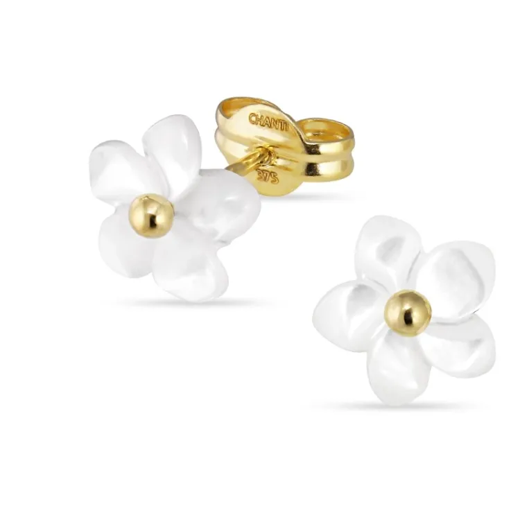pärlemors örhängen i 9 karat guld med pärlemors - Gold Collection
