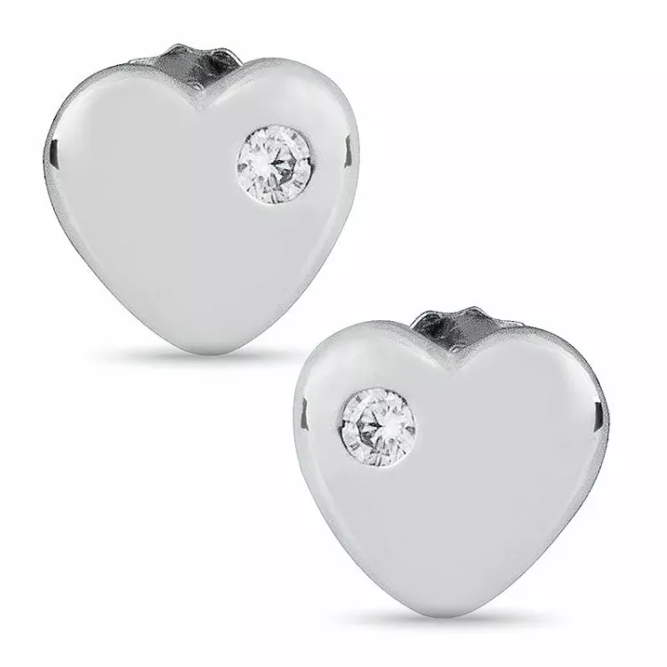 små örhängestift i silver