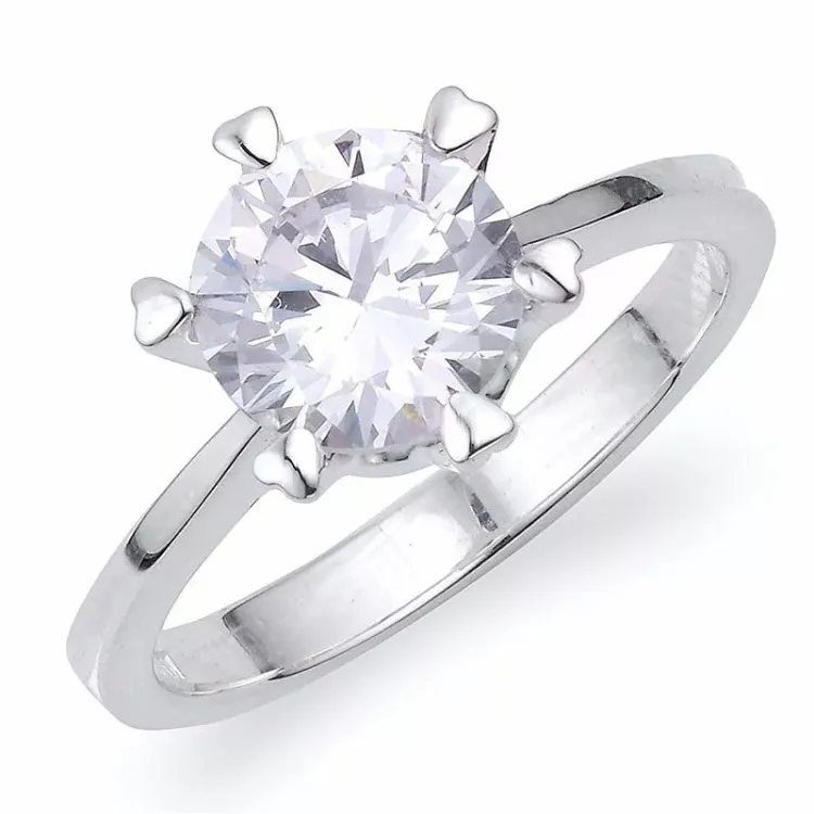 Stor ring i silver