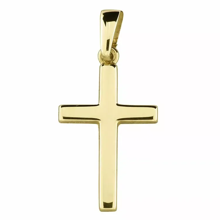 12 x 18 mm kors hängen i 8 karat guld - Amoré