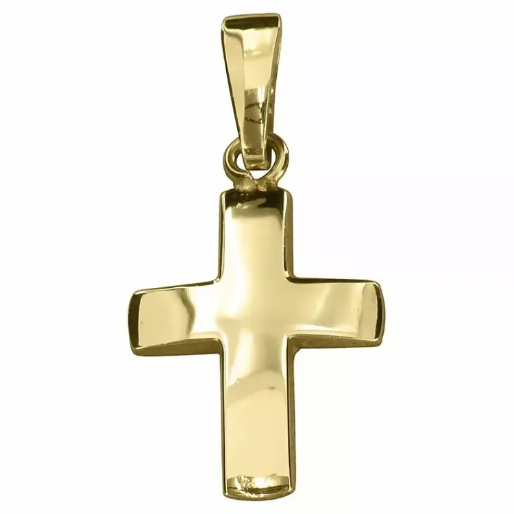 10,5 x 13,5 mm kors hängen i 8 karat guld