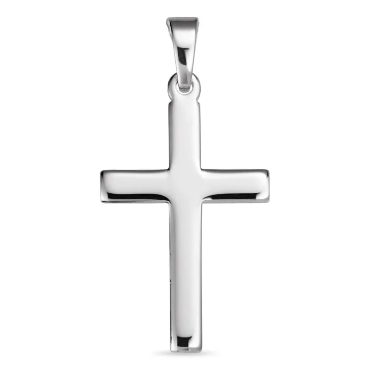15 x 24 mm kors hängen i silver - Amoré