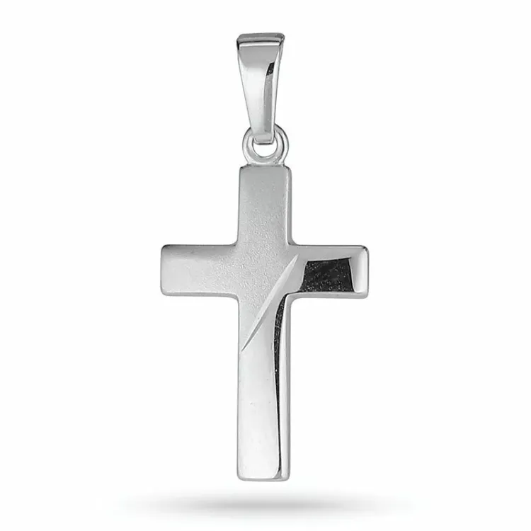 kors hängen i silver - Amoré