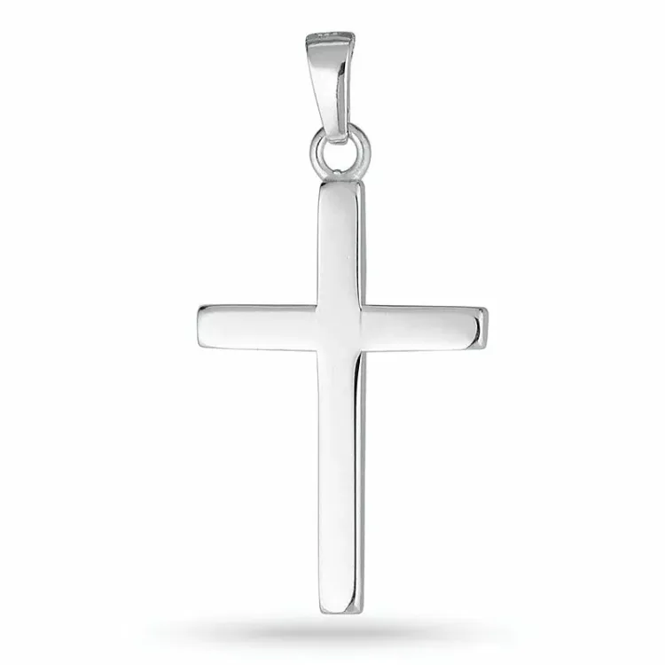 16,5 x 24,5 mm kors hängen i silver - Amoré