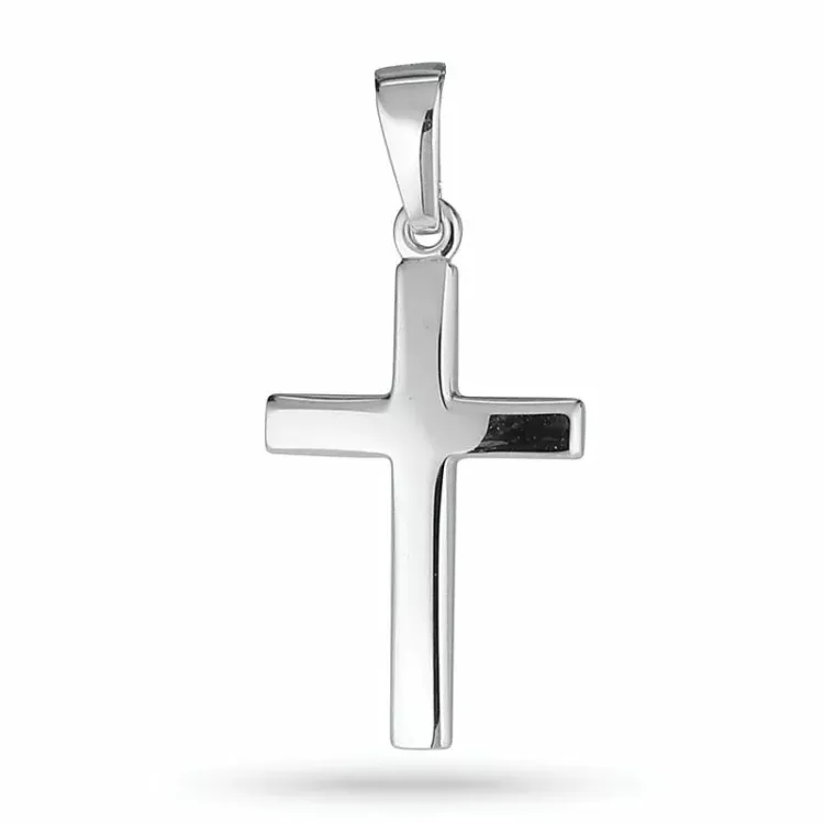 12 x 18 mm kors hängen i silver - Amoré