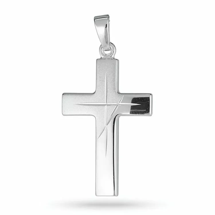 kors hängen i silver - Amoré