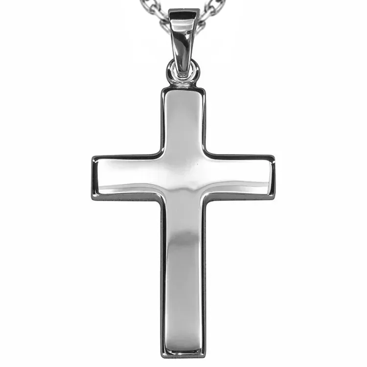 kors halsband i silver med hängen i silver - Amoré