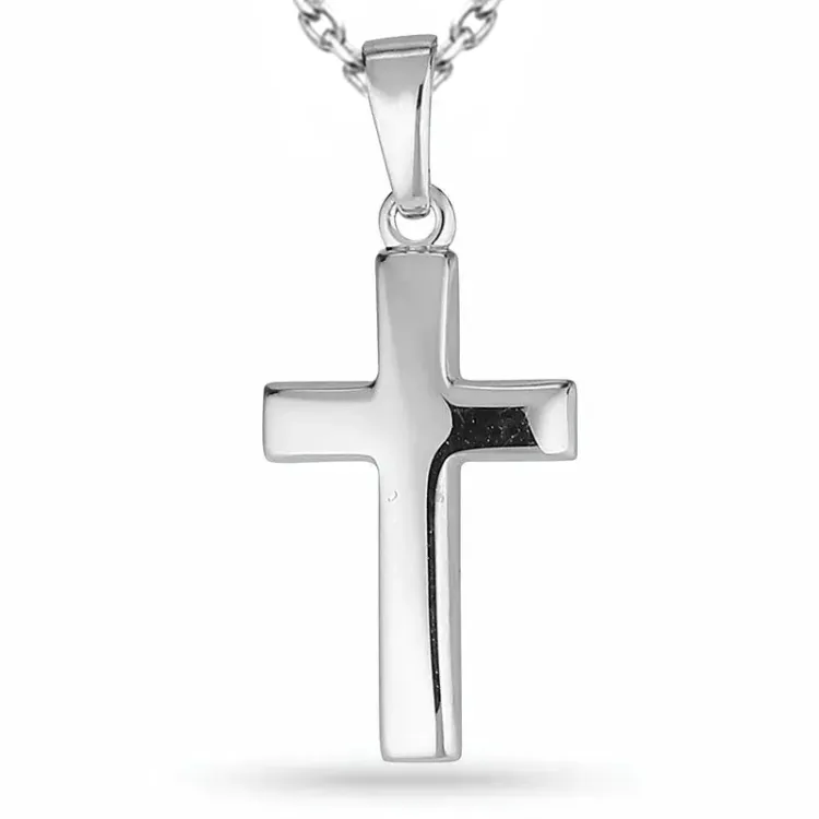 kors halsband i silver med hängen i silver - Amoré