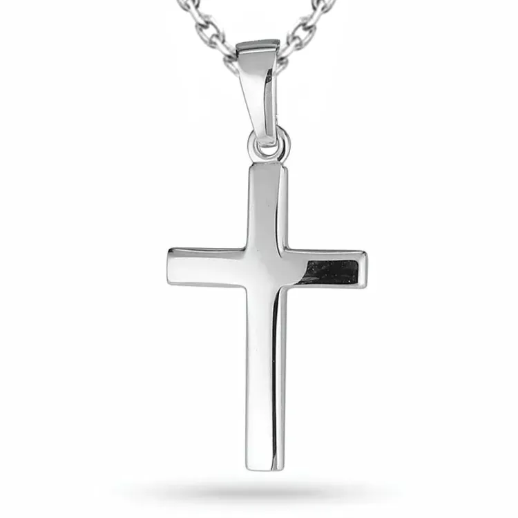 kors halsband i silver med hängen i silver - Amoré
