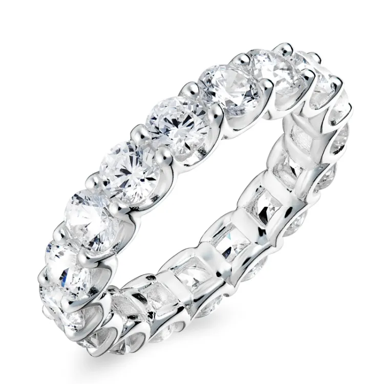zirkon ring i silver