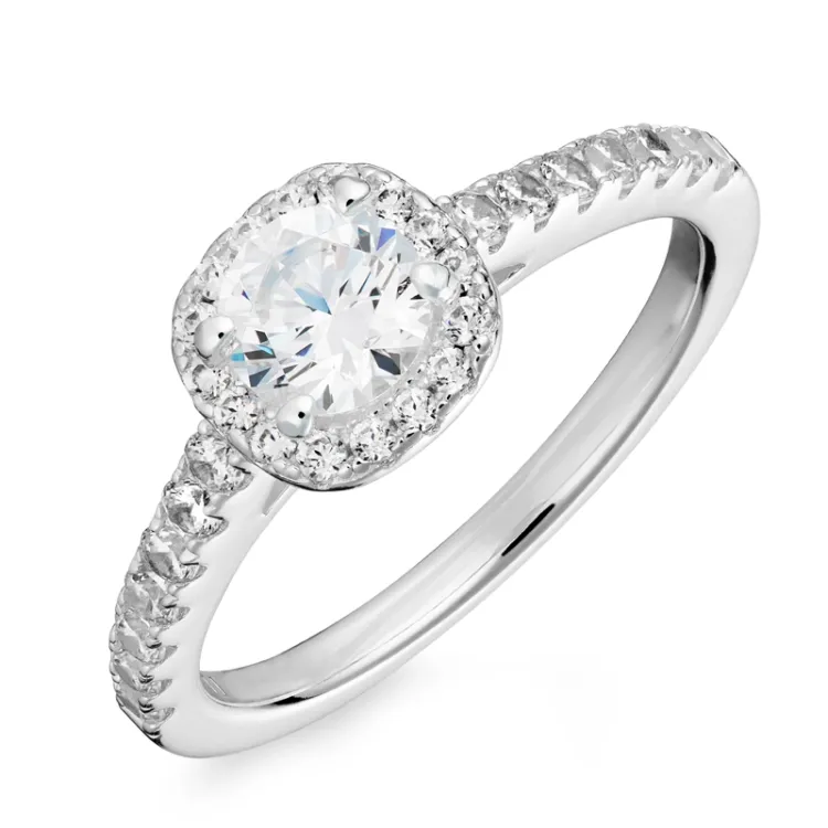 zirkon ring i silver