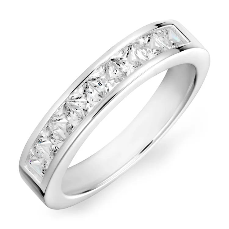 zirkon alliancring i silver
