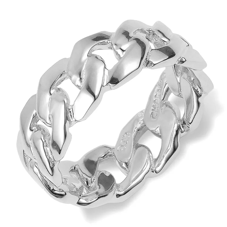 panzer ring i silver