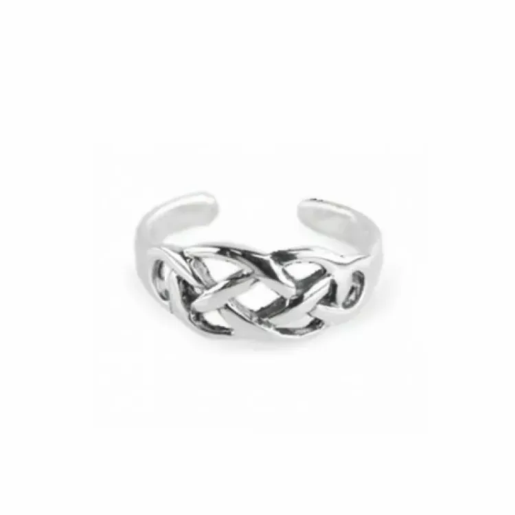 Flätat tåring i silver