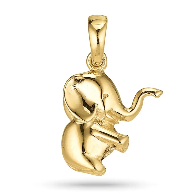 elefant hängen i förgyllt silver - Little Ones