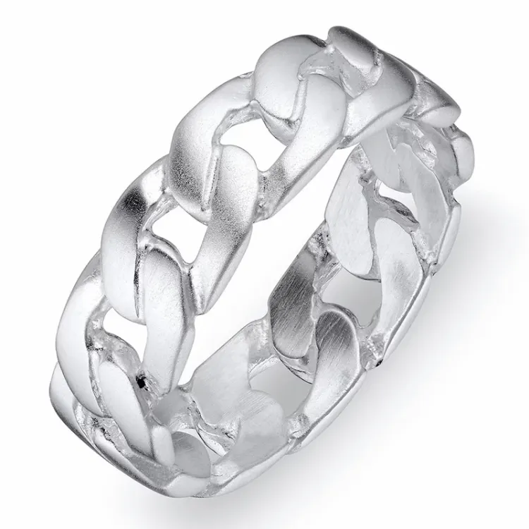 panzer ring i silver