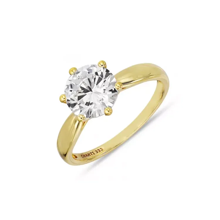 Kollektionsprov zirkon ring i 8 karat guld