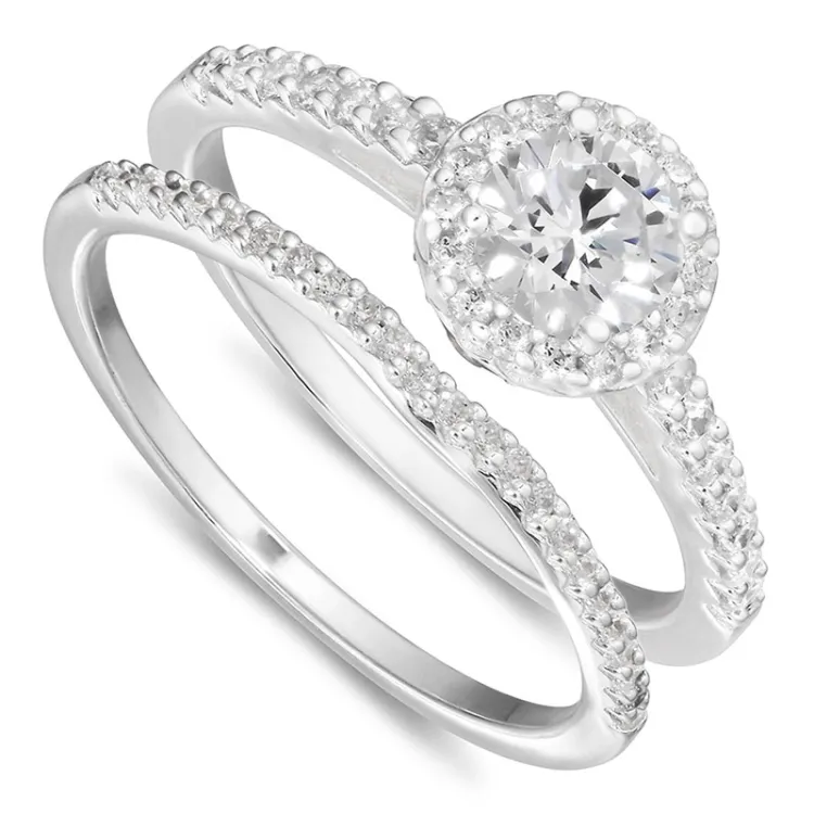 zirkon ring i silver