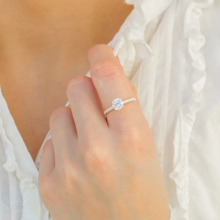 zirkon ring i silver