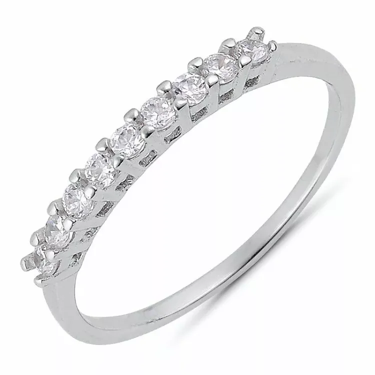 Kollektionsprov zirkon ring i silver