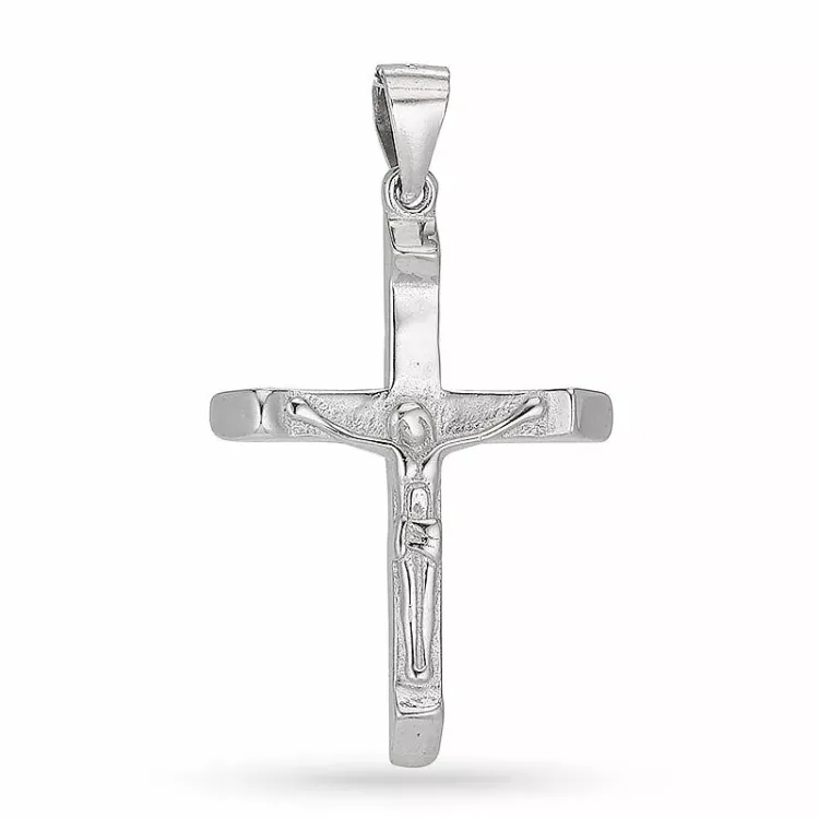 Kollektionsprov kors zirkon hängen i silver