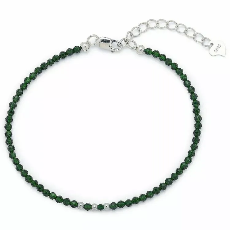 armband med sten og 3 hematite - Loom Stones