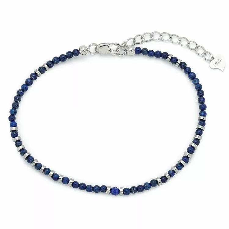 armband med lapis og hematite - Loom Stones
