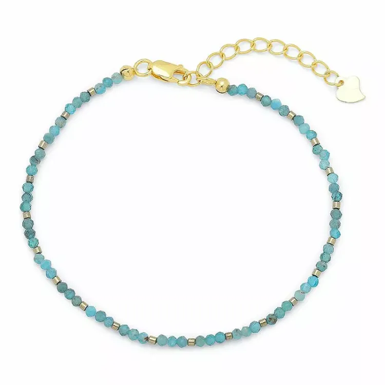 sten armband med Apatit og hematite - Loom Stones