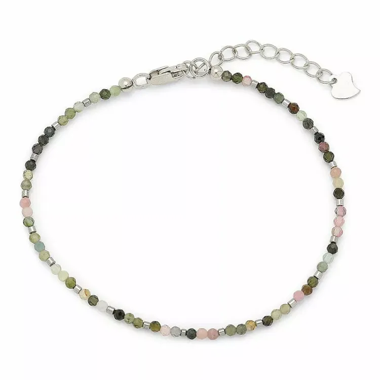 sten armband med turmalin og hematite - Loom Stones