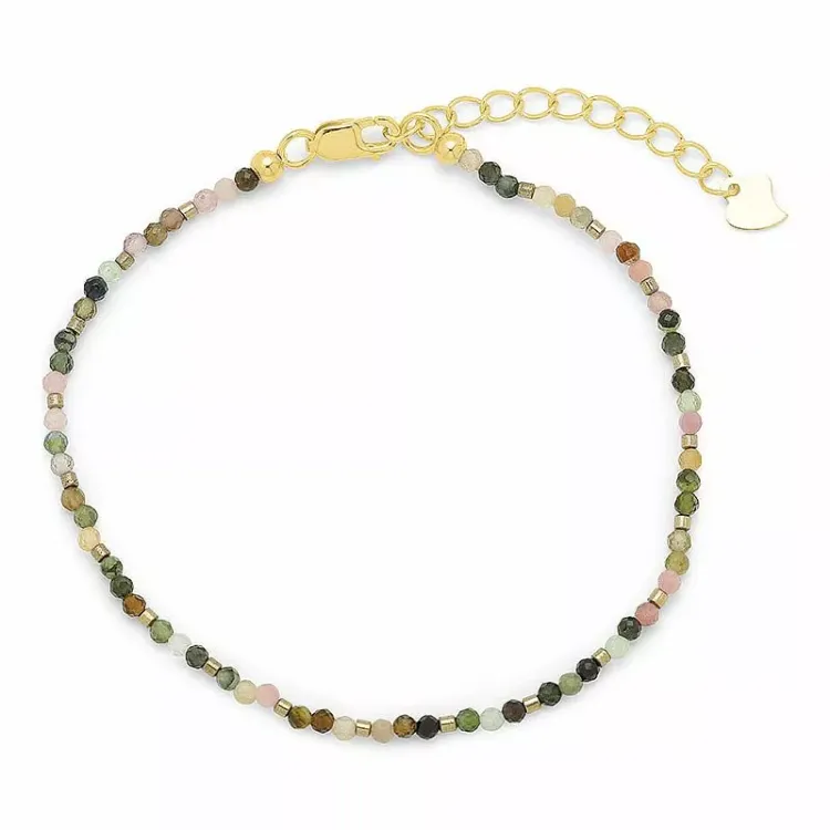 armband med turmalin og hematite - Loom Stones
