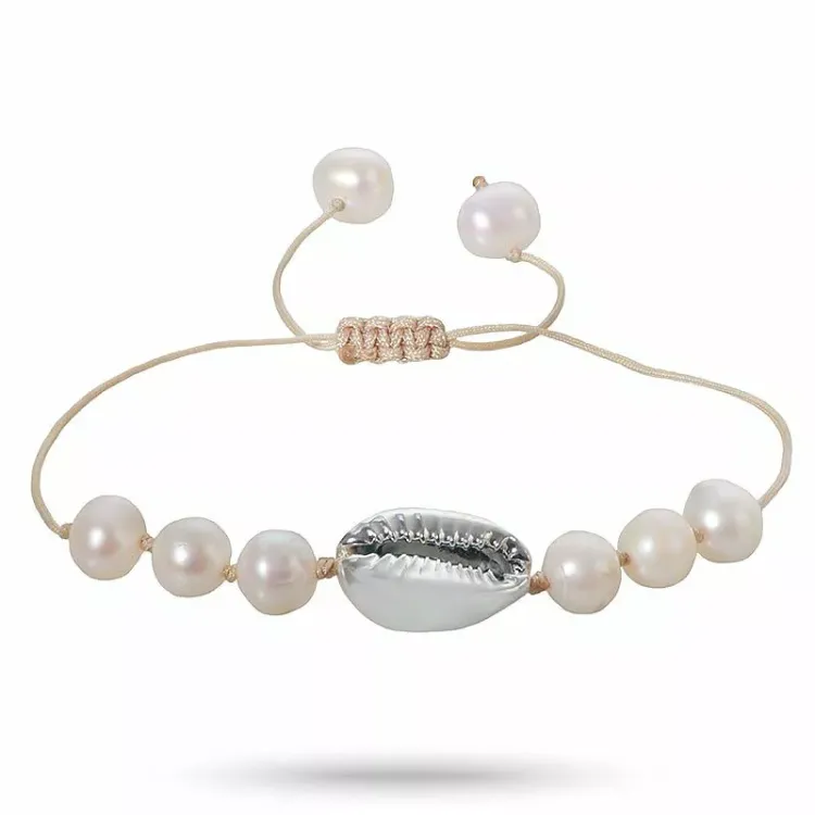 pärla mussla armband i madu armband 17 cm plus 4 cm x 12 mm