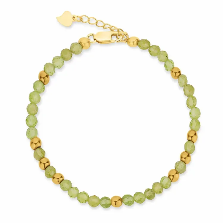 armband med peridot - Loom Stones