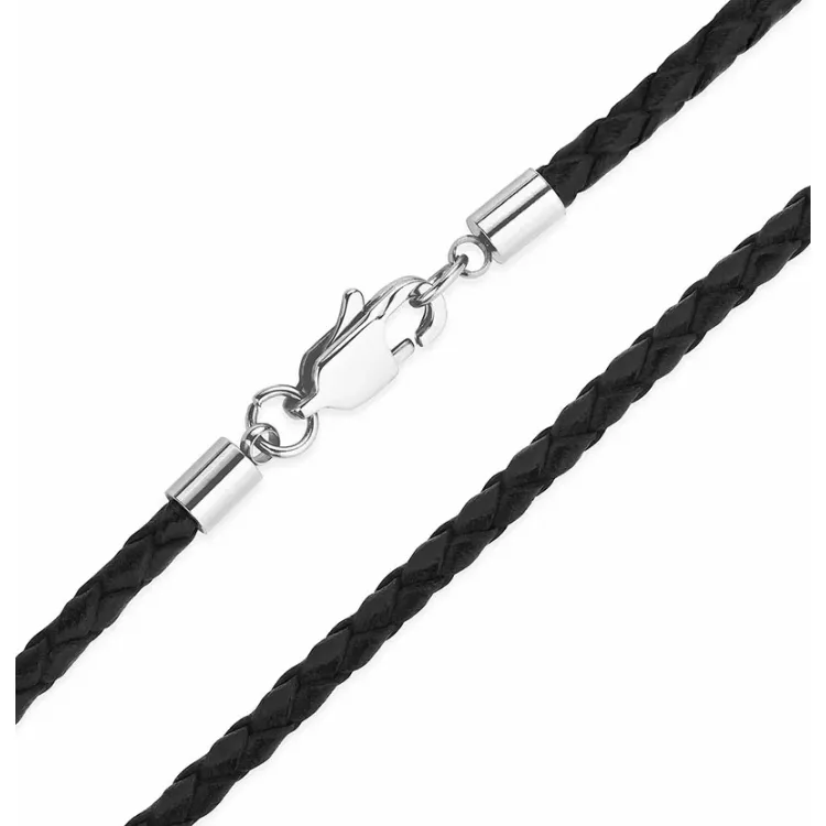 halsband i läder 45 cm x 3,0 mm