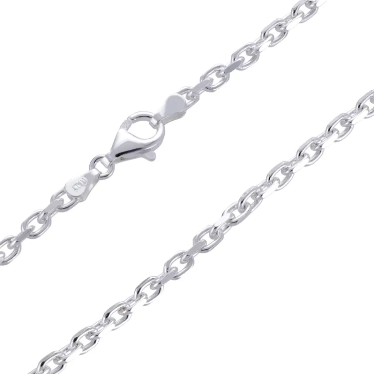 ankerhalskedja i silver 45 cm x 3,0 mm
