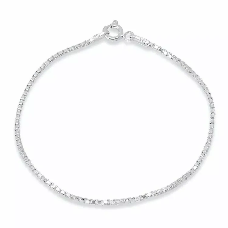 Veneziaarmband i silver x 1,2 mm
